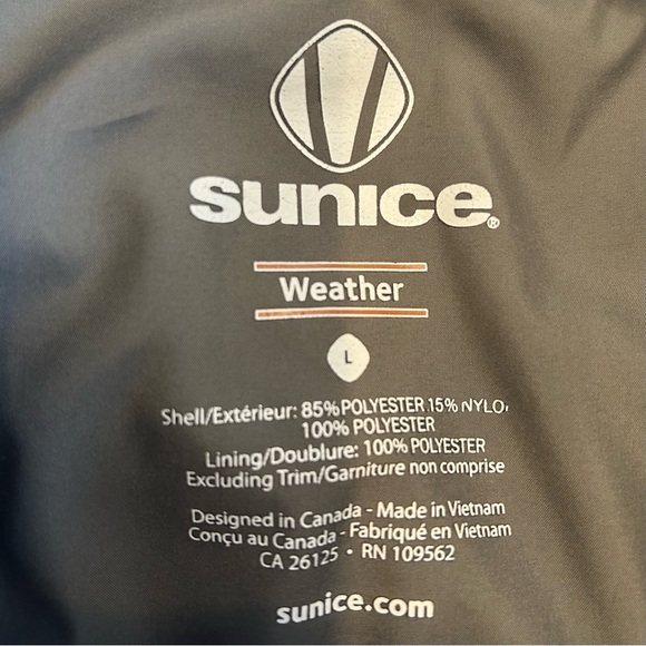 Sunice Weather Men's Black Corduroy Style with Gray Accents Jacket    Size L - Picture 4 of 12